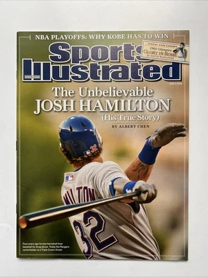 Бейсбольный мяч JOSH HAMILTON Sports Illustrated Texas Rangers MVP All Star World Serie - Изображение 1 из 2