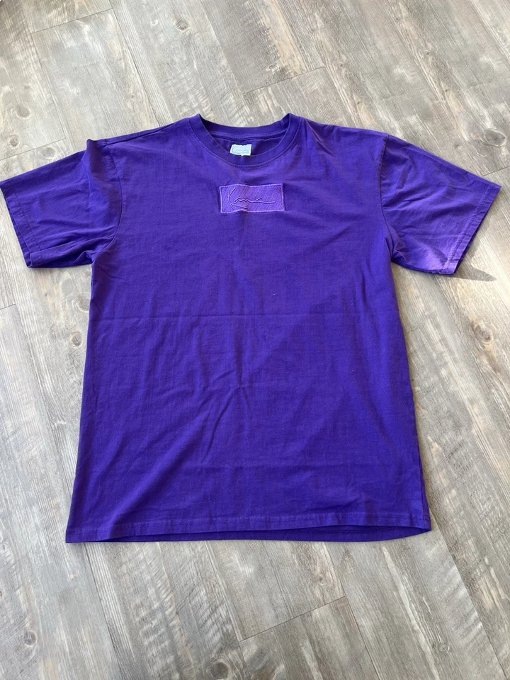 Karl Kani Púrpura Camiseta Manga Corta Logo Central GRANDE Foto 1 de 3