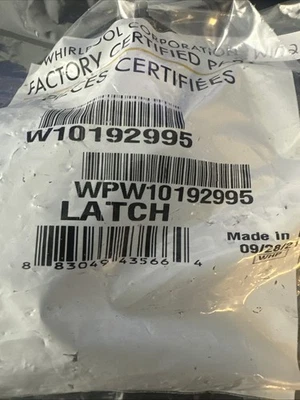 WPW10192995 NUEVO EN BOLSA SELLADA Cerradura/Interruptor de puerta lavadora Whirlpool Foto 1 de 2