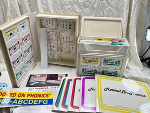 Juego completo de casete de lectura Hooked On Phonics SRA juego de libros de tarjetas nuevas pegatinas - Imagen 1 de 16