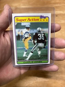 Tarjeta firmada por Charlie Joiner 1981 Topps #312 San Diego Chargers Salón de la fama - Imagen 1 de 2