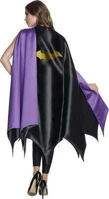 NUEVO HERMOSO SATINADO Batgirl Deluxe Adulto Capa BAT HALLOWEEN DISFRAZ Foto 1 de 2