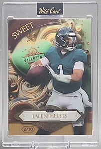 Jalen Hurts /10 2024 Wild Card Sweet Silver Limited Edition Philadelphia Eagles - Picture 1 of 2