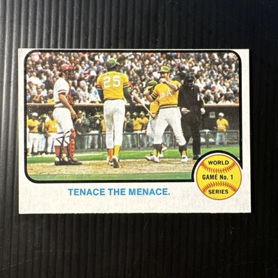 1973 TOPPS #203 GENE TENACE WS OAKLAND ATHLETICS EX *Hot Corner Vintage* C - Image 1 of 2