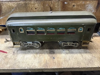 LIONEL de preguerra Nº COCHE PULLMAN 35 NYC - Verde Oliva Oscuro - Calibre Estándar Foto 1 de 4