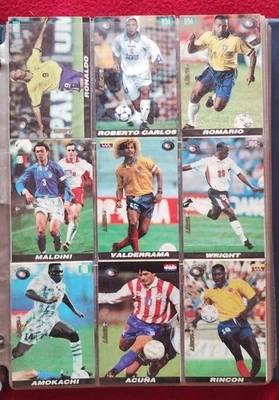 Copa Mundial de la FIFA FRANCIA 1998 Juego Completo 150/150 Tarjetas de Fútbol PERÚ Maradona ⚽  Foto 1 de 4