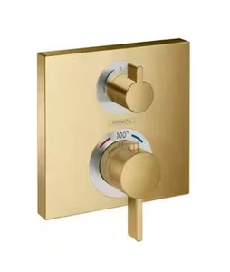 HansgroheEcostat Square Wall Mount Shower Trim Kit in Brushed  15714251 - Picture 1 of 7