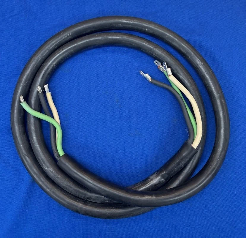 11 FOOT INPUT CABLE 4 AWG 3C 4/3  PORTABLE POWER CORD FLEXIBLE WIRE CABLE 2000V - Image 1 of 1