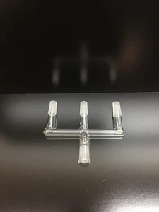 Chemistry Glass Joint Adapter Four Way Glass Connector Multi-Way Adapter - Picture 1 of 24
