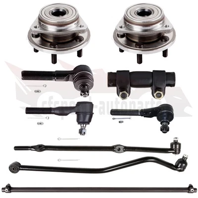 Buje de cojinete de rueda de extremo de barra de acoplamiento de barra de oruga de 9 piezas para Jeep Wrangler TJ 2000-2006 Foto 1 de 4