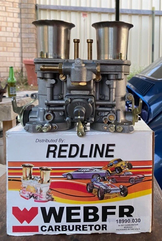 GENUINE Dual WEBER Carburettors - 44 IDF -  LIKE NEW - located in AUSTRALIA - image 1 of 4