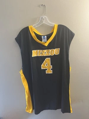 NCAA Mizzou Tigers Jersey Number 4 3XL Black And Gold Sleeveless - Image 1 of 4