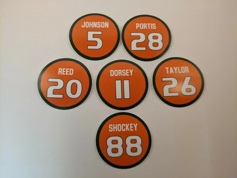 Miami Hurricanes Magnet Set 2001 Team - Shockey, Portis, Dorsey, Reed, Johnson Cover