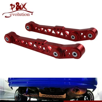 For Honda Civic EG LCA 1992 93 94 95 Rear Lower Suspension Control Arms Red - Image 1 of 4