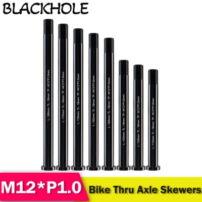 M12*Pitch 1.0mm Bike Fork Frame Thru Axle Skewers Road MTB Quick Release Shaft - Image 1 of 4