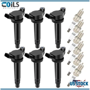 Ignition Coils & Iridium Spark Plugs Kit Fits Lexus RX400h 2006 2007 2008 2009 - Picture 1 of 17