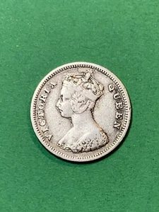 1892 Hong Kong Silver 10 Cents (A2015) - Picture 1 of 4