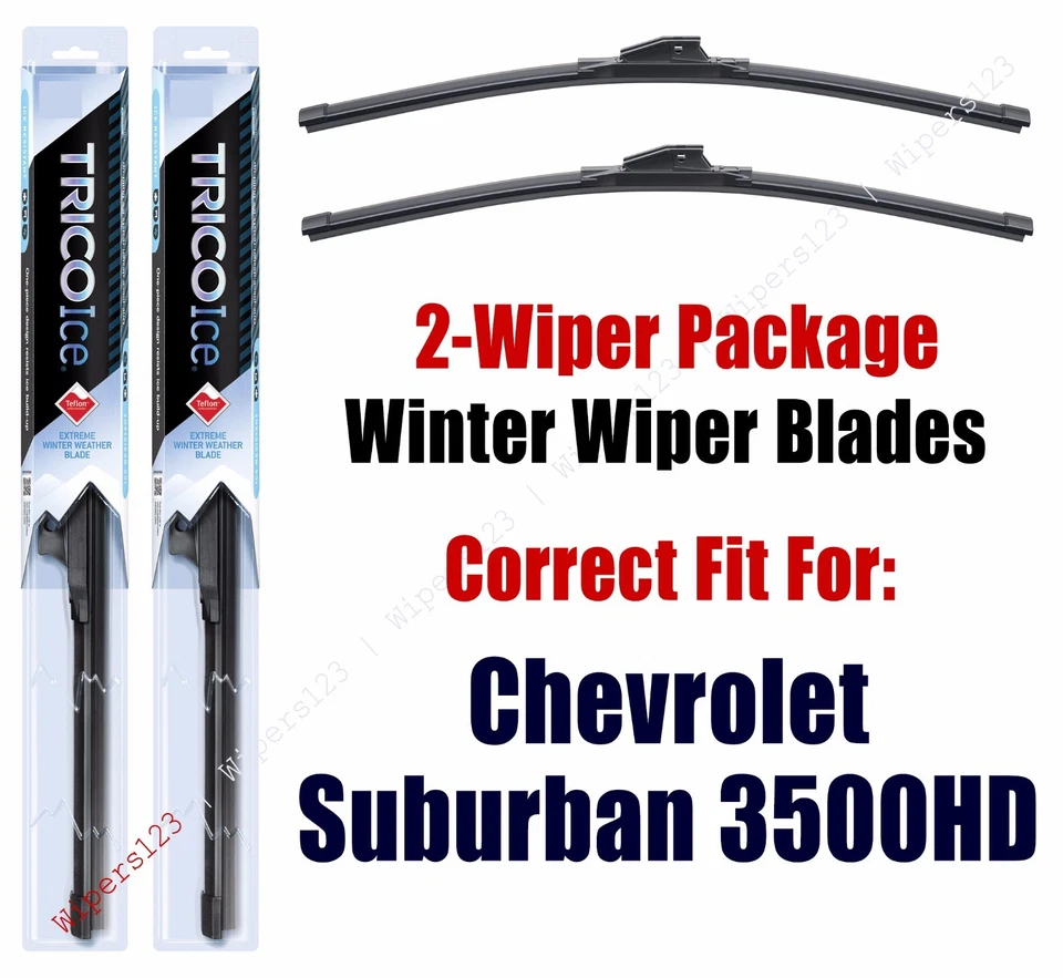 冬季刮水器 2 件装超级优质适合 2016+ 雪佛兰 Suburban 3500HD -35220x2 — 第 1/1 张图片