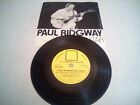 Paul Ridgway - Plays Guitar - Signed - 7" Record Single good + 