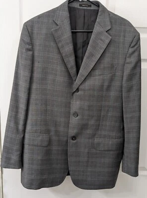 Chaqueta de traje Alfred Dunhill London gris para hombre talla 52 corta Foto 1 de 4