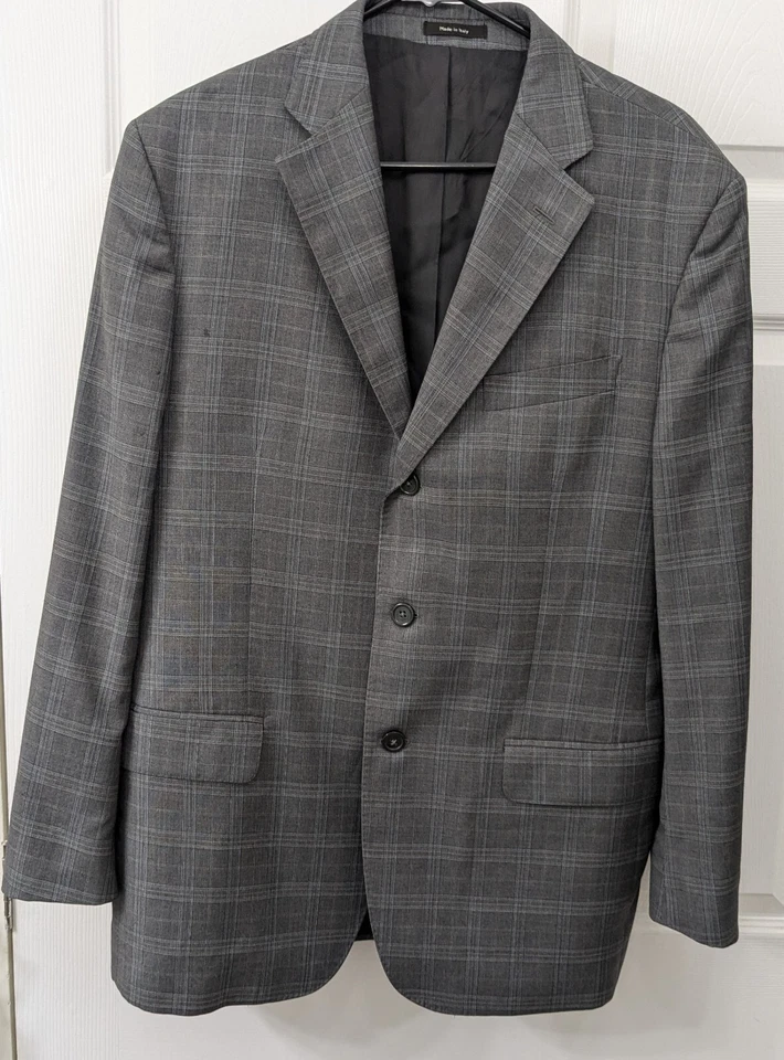 Alfred Dunhill London Men's Gray Suit Jacket Super 100's Size 52 Short - Image 1 of 4