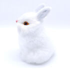Simulation Rabbit Bunny Animal Model Plush Toys Easter Ornament Home Decor Gift