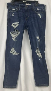 Hollister Jeans Damen 7 Junior Blau Skinny Low Rise Distressed Rocker - Bild 1 von 7