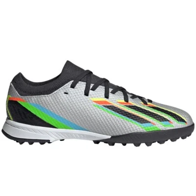 Adidas X Speedportal.3 TF Turf Soccer Cleats Shoes Silver GW8491 Boys Size 12 - Image 1 of 4