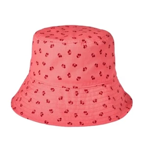 Kids Cherry Print Reversible Bucket Hat Art Class Red OSFM - Picture 1 of 3