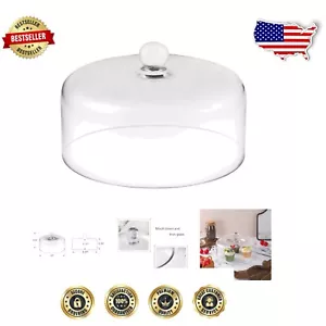 Durable 10" Handmade Glass Cake Dome with Sturdy Construction – Perfect Display - Picture 1 of 9