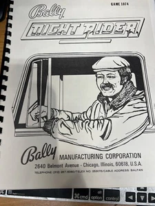 Bally: Night Rider EM (Electro Mechanical) -Schematic & Manual Set - NOS - Picture 1 of 3