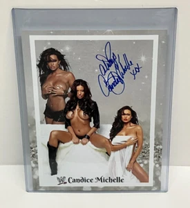 Candice Michelle WWE DIVA Sexy Wrestling Signed Autographed 8 x 10 Photo + COA - Picture 1 of 3