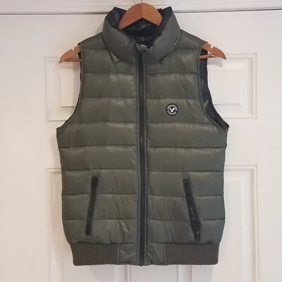 American Eagle Y2K Puffer Vest Womens Size Medium Duck Down Green  Z-4 - Image 1 of 4