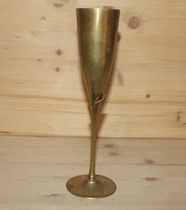 Vintage handgefertigter Messing Kelch Becher - Bild 1 von 12