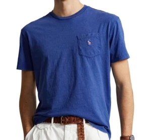 NEU MIT ETIKETT HERREN POLO RALPH LAUREN S/S T-SHIRT ~ DISTRESSED BLAU ~ GR. XXL - Bild 1 von 1