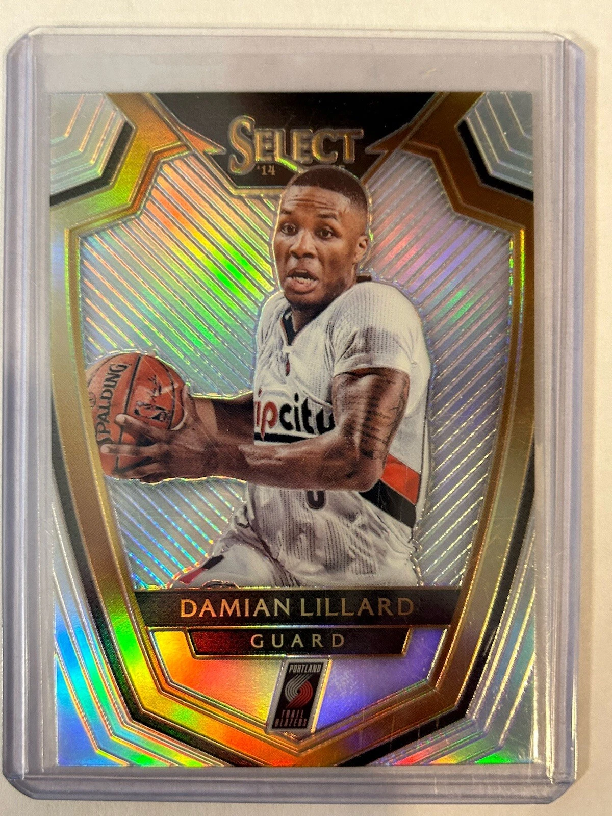 2014-15 Panini Select - Premier Level Silver Prizm #143 Damian Lillard