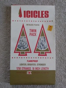 Vintage Kresge Eiszapfen Lametta Doppelpack - New Old Stock - Bild 1 von 4