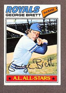 1977 Topps #580 George Brett Crease