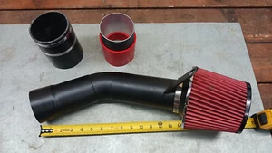 3.5" Aluminum Cold air Intake pipe with High Flow Filter & couplings - New Other - Picture 1 of 6