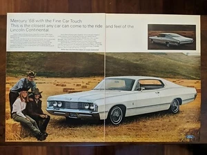 1968 Mercury Park Lane 2 Door Hardtop Top Swept Back Roof Print Ad - Picture 1 of 1