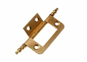 100 X Schrank Tür Spülung Scharniere + Endstücke Eb Messing Überzogen Stahl 50mm - Bild 1 von 1