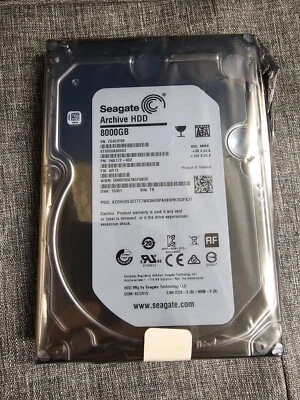 Seagate Archive 8TB SATA 6Gb/s 3.5" HDD NEW (Sealed in anti-static bag) - Image 1 of 3