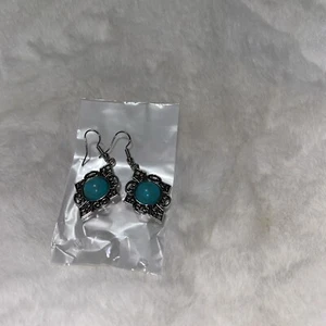 Earrings Turquoise Dangling - Picture 1 of 5