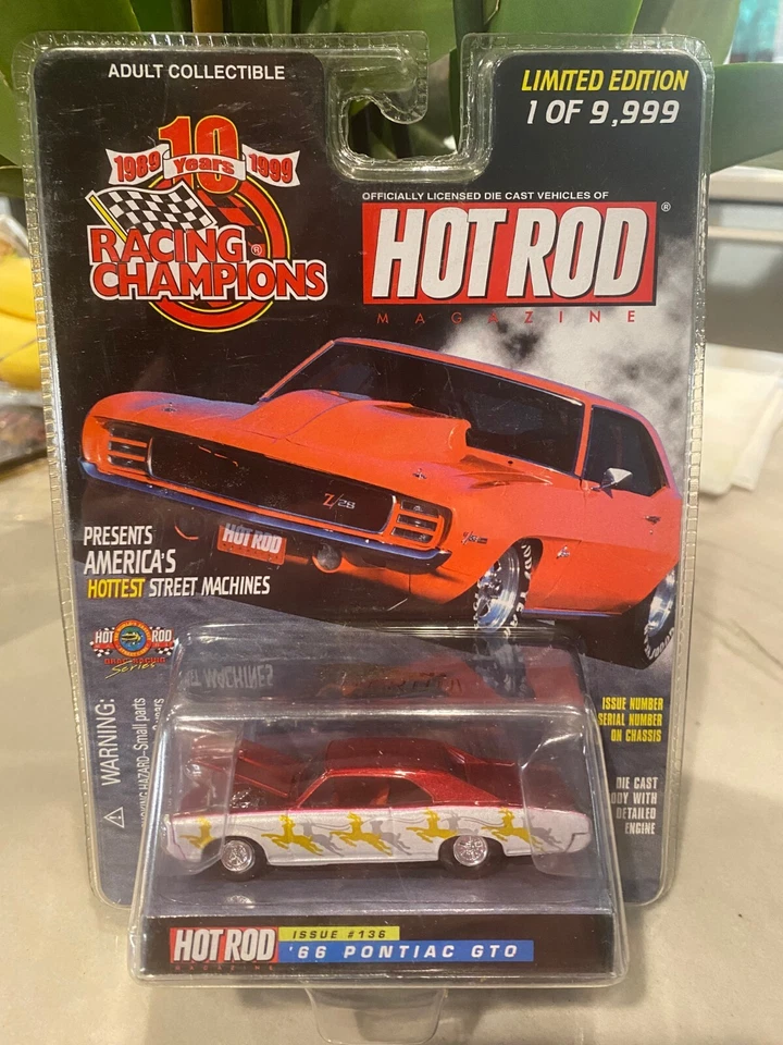 Racing Champions Hot Rod 1966 Pontiac GTO Auto Die-Cast Edizione #136 NIB - Immagine 1 di 1