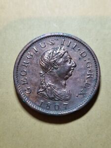1807 - George III PENNY , Copper Coins ...Superb aXF