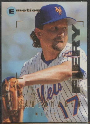 1995 Fleer Emotion #162 Bret Saberhagen New York Mets - Image 1 of 2
