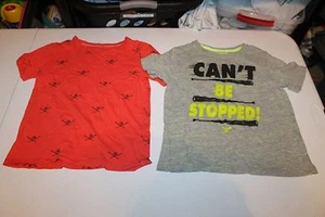 SIZE 6 Boy's Carter's ORANGE BASEBALL SHIRT AND SIZE 6 OSHKOSH BASEBALL SHIRT  - Picture 1 of 6