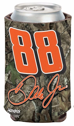 Dale Earnhardt Jr Camo NASCAR Can Cooler 12 oz. Koozie Cover