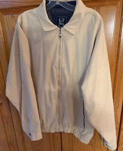 Gear for Sport Men's Jacket Beige Sz L Lined Zip Up Water Resistant - Picture 1 of 6