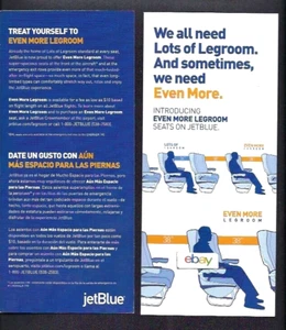 JETBLUE WE ALL NEED LOTS OF LEGROOM AND SOMETIMES EVEN MORE MAILER - Picture 1 of 1